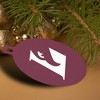 University of Wisconsin - La Crosse University Primary Logo Aluminum Holiday Christmas Tree Ornament - 4 of 4