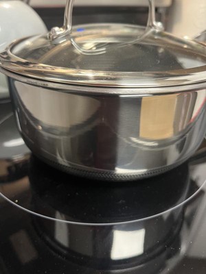 Hexclad 7” Lid For 2qt Sauce Pan Stainless Steel Tempered Glass