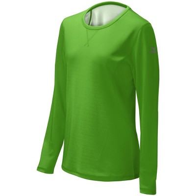 green athletic shirt