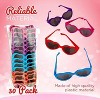 4E's Novelty Valentines Day Sunglasses for Kids Classroom Exchange, 30 Pack Heart Shaped Sunglasses - 4 of 4