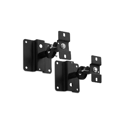 Mount-It! Dual Low Profile Satellite Speaker Ceiling and Wall Mount Brackets (MI-SB03) 