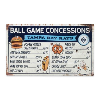 Mlb Tampa Bay Rays Baseball Field Metal Panel : Target