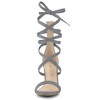 Allegra K Women's Open Toe Strappy Lace Up Stiletto High Heel Sandals - 2 of 4
