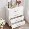 Garvee Narrow Chest of Drawers with Handles, Small Storage Cabinet with Anti-Tip Design for Bedroom, Living Room, Hallway - 3 of 4