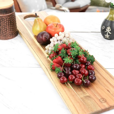 Acacia Wood Rectangular Serving Board, 31.5" x 8"