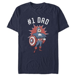 Men's Marvel Captain America #1 Dad T-Shirt - 1 of 4