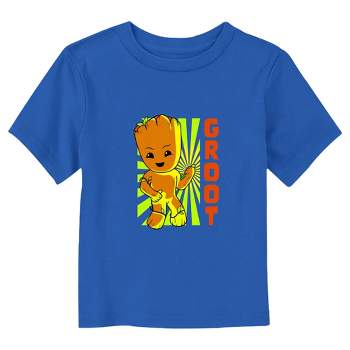 Marvel: I Am Groot Chibi Groot Retro Poster T-Shirt