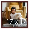 PosterPalooza | Square Minimalist Brown Picture Frame - UV Acrylic, Foam Board Backing, Hanging Hardware - 2 of 4