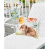 C&F Home 18" x 18" Floppy Ear Bunny Spring Easter Spring Themed Indoor/Outdoor Accent Throw Pillow - 3 of 4