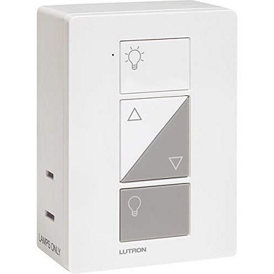 Lutron White Wireless Smart Lamp Dimmer with Voice Control
