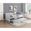 Twin Size Upholstered Daybed with Trundle for Bedroom - 2 of 4