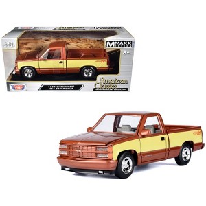 1992 Chevrolet 454 SS Pickup Truck Copper Metallic with Beige Sides "American Classics" 1/24 Diecast Model Car by Motormax - 1 of 3