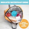 Bentology School Bus Lunch Box- Kids Back to School Tote Keeps Food Hot or Cold Longer- Reusable Bag Fits Ice Packs, Containers & Thermoses Easily! - 3 of 4