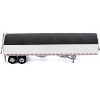 Covered Grain Trailer White with Black Tarp 1/87 (HO) Scale Plastic Model Car by HO Logistics - 3 of 4
