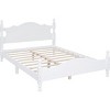 Streamdale Full Size Wood Platform Bed Frame,Retro Style Platform Bed with Wooden Slat Support,White - 4 of 4