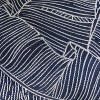 Home Fashions International 3pc O'Banana Leaves Outdoor Cushion Set Navy: Weather-Resistant Polyester, Zippered Closure - 3 of 3