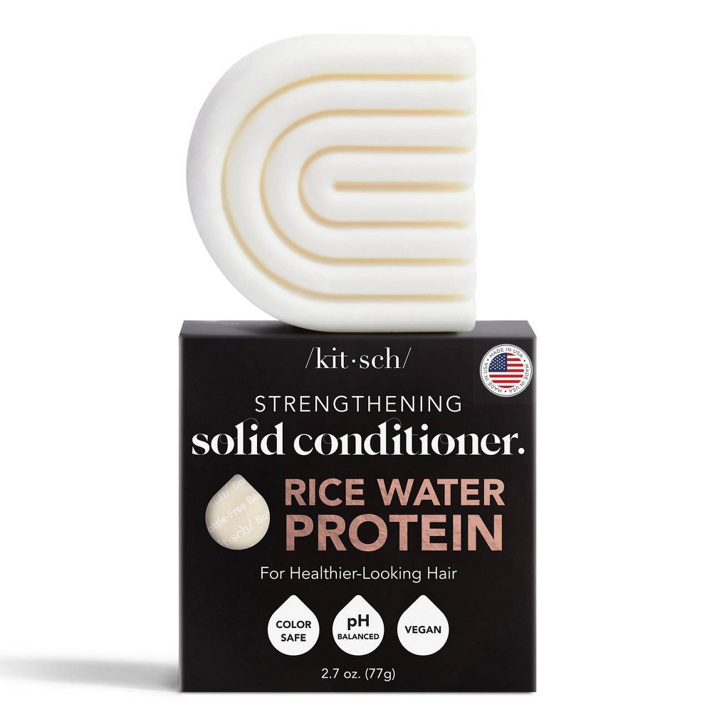 Photos - Hair Product Kitsch Rice Water Protein Solid Conditioner Bar - 2.7oz