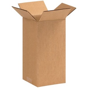 Box Partners 04'' x 4'' x 9'' Shipping Box 200#/ECT 25/Bundle (449) - 1 of 4