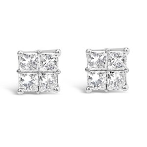 Haus of Brilliance 10KT White Gold 1/4 Cttw Diamond Composite Stud Earring - 1 of 4