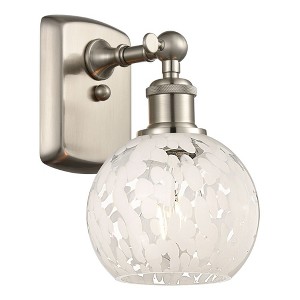 White Mouchette - 1 Light Wall Sconce In Modern Style-9 Inches Tall and 6 Inches Wide - 1 of 1