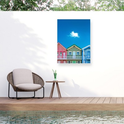 Watson-Hall Beach Houses Costa Nova Beach Portugal Outdoor Canvas Art