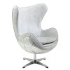 33.5" Brancaster Accent Chair: Acme Furniture, No Assembly, Swivel Base, Wood Composite - image 2 of 4