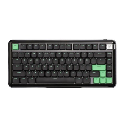 MaseiKar L75 Low Profile Wireless Mechanical Keyboard,75% Portable,Bluetooth/Type-C/2.4G,Gasket Structure,Custom RGB Backlit(Black, Red Switch)