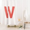 Deny Designs April Lane Art Block Monogram Shower Curtain - 2 of 3