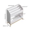 SEVOBAL Decorative Bookshelf Kids Bookcaes, Children Book Organizer, Toy Storage Cabinet Organizer, White, 31.3"*13.38"*29.33" - 2 of 4