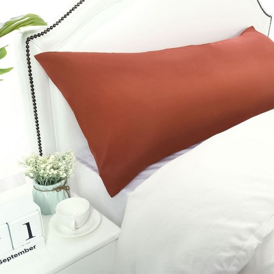 1 Pc Body 1800 Series Soft Brushed Microfiber Pillowcase Orange Red - PiccoCasa