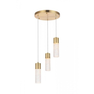 Elegant Lighting Constellation 3 light Gold LED Pendant