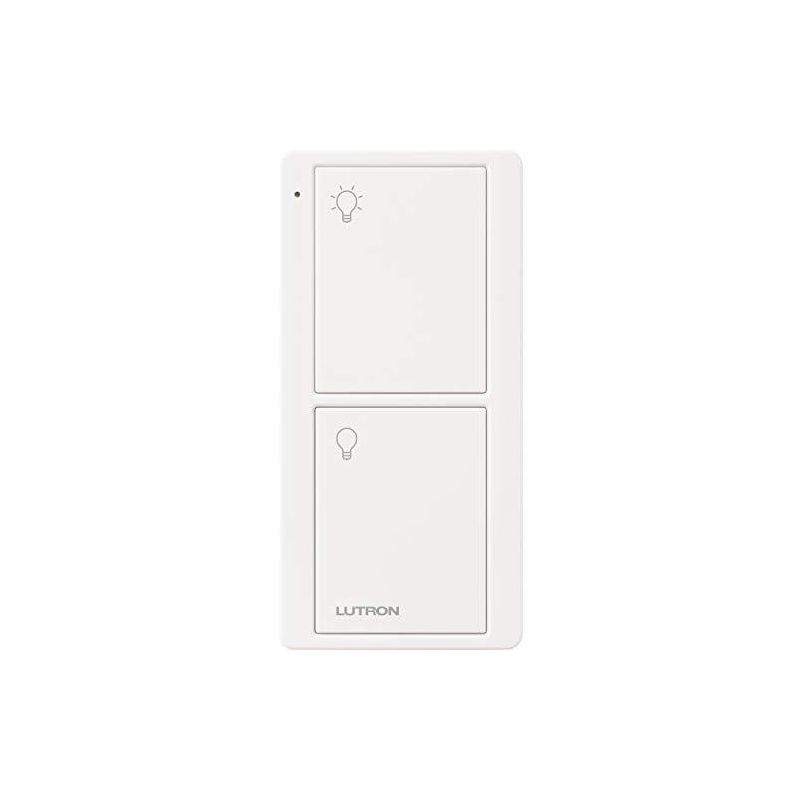 Lutron 2-Button Pico Smart Remote Control for Caséta Smart Switch, PJ2-2B-GIV-L01, Ivory, 1 of 7