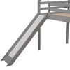 NicBex Twin Size Bunk Bed Roof Shape Loft Bed Pine Bed Frame with Slide, Ladder and Full Length Guardrail, No Box Spring Required - 4 of 4