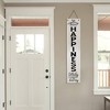 Already Disturbed Happiness' Double Sided Hanging/Leaning Wall Sign - American Art Decor: Modern Metal Art, Vertical Panel - 3 of 4