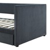 Twin Size 80" Daybed with Drawer, Modern corduroy-tufted Linen Day Bed, Upholstered Daybed Frame for Bedroom, Living Room - 4 of 4
