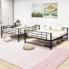 Streamdale Full Over Full Metal Bunk Bed with Shelf and Guardrails, Black - 2 of 4