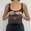 Adornia Burgundy Woven Top Handle Bag - 3 of 4