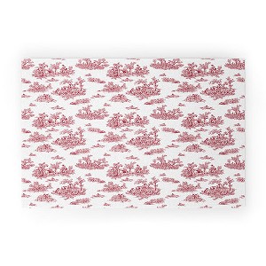 Evanjelina & Co Toile De Jouy Chili Pepper 30" x 20" Welcome Mat - Society6 - 1 of 3