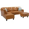 NicBex Couches for Living Room 98" Left Hand Facing Sofa Couches Modern Comfy Upholstered Sofa with Chaise and Storage Ottoma - 2 of 4