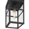John Timberland San Lucas 10 1/4" High Sand Black Outdoor Flushmount Ceiling Light - 3 of 4