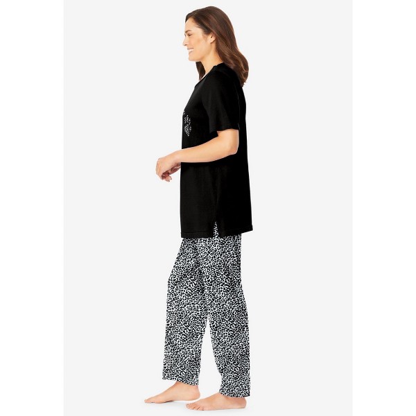 Pijama de Algodón Puro con Camiseta Gráfica - Dreams & Co. 4