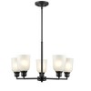 Millennium Lighting Amberle 5 - Light Chandelier in  Matte Black - 3 of 4
