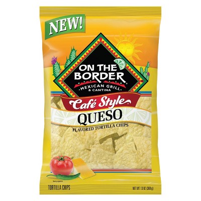 On The Border Queso Chips - 13oz