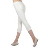 Memoi Light Ponte Cotton Blend Capri Leggings - 3 of 4