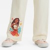 Girls' Moana 2 Dreamy Fleece Athletic Jogger Pants - Ivory - 2 of 4