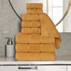 Zero Twist Cotton Waffle Honeycomb Medium Weight 9 Piece Bathroom Towel Set by Blue Nile Mills - 2 of 4