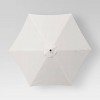 9' x 9' Round Fringed Patio Umbrella DuraSeason Fabric™ Linen - Black Pole - Opalhouse™ - image 4 of 4