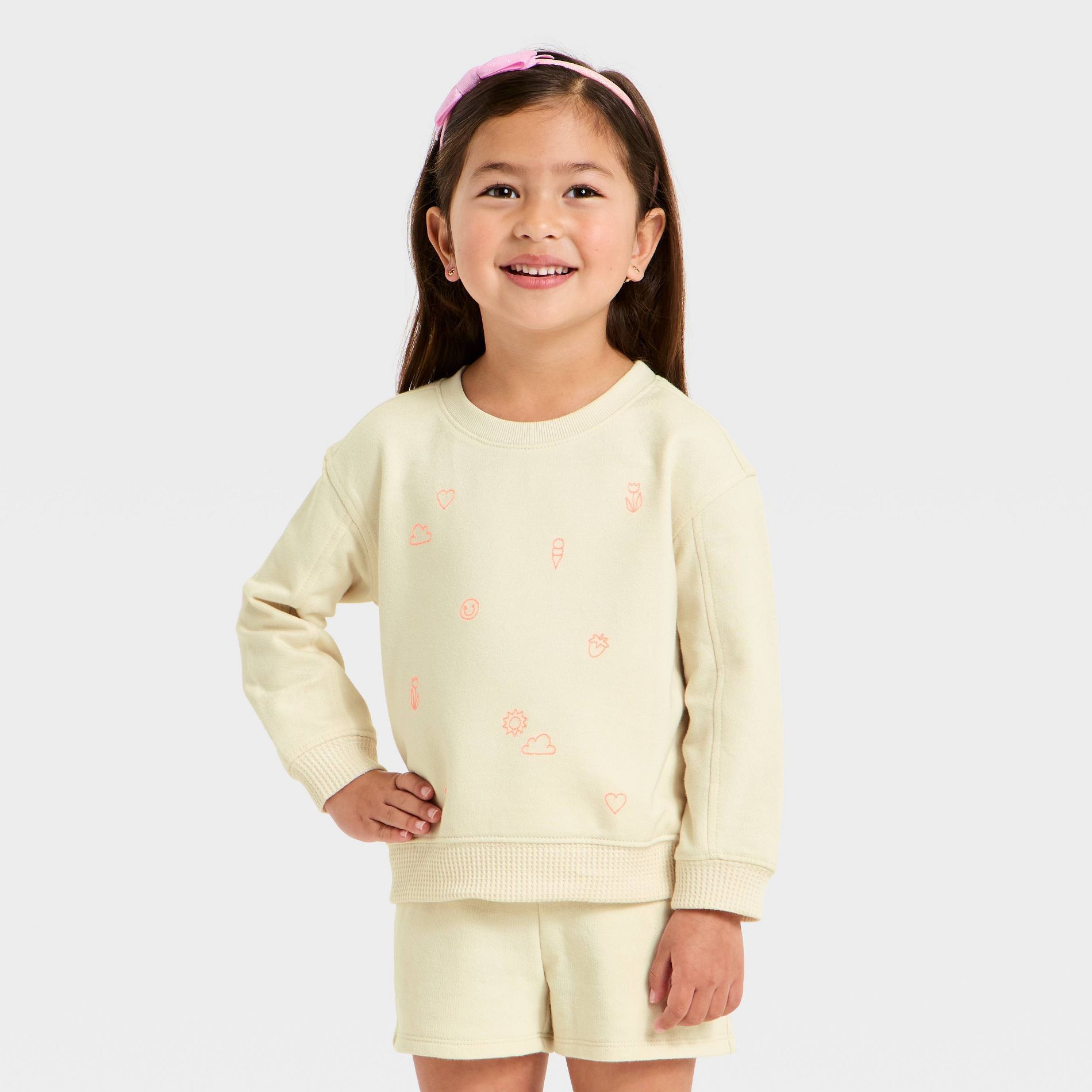 Toddler Girls' French Terry Pullover - Cat & Jack™