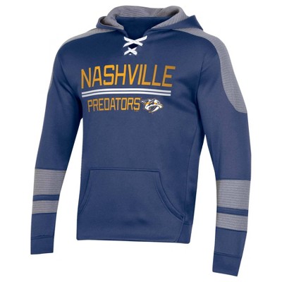  NHL Nashville Predators Men's Edge Poly Textured Hoodie - XXL 