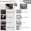 Fluffy Bedroom Area Rug Washable Soft Shag Large Living Room Rug with Non-Slip Backing Plush Fuzzy Nersery Modern Solid Color Throw Carpet - 3 of 4